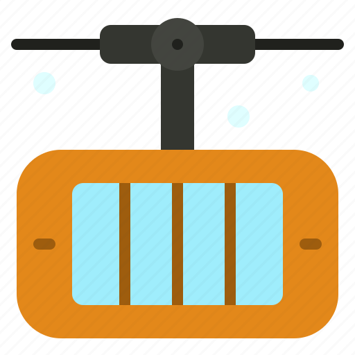 Cable, car, cabin, transport, hill, mountain, winter icon - Download on Iconfinder