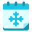 calendar, winter, snow, snowflake, schedule, date, time 