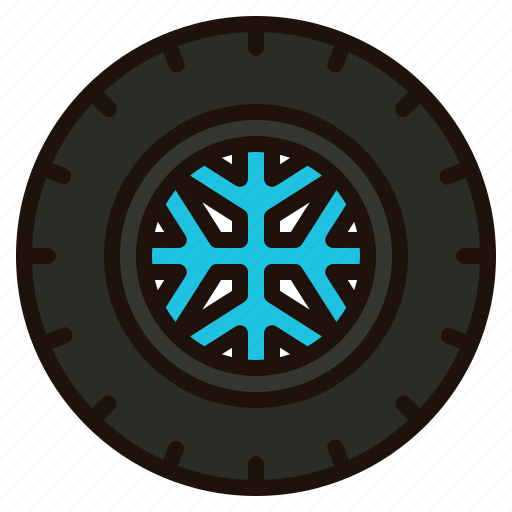 Winter, tire, snow, wheel, transportation, weather icon - Download on Iconfinder
