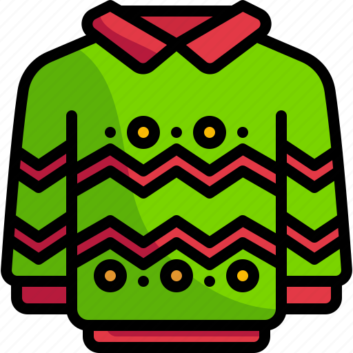 Sweaters, pullover, winter, clothes, garment, xmas, warm icon - Download on Iconfinder