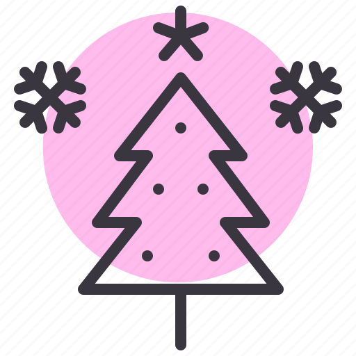 Celebration, christmas, decoration, snow, tree, winter, hygge icon - Download on Iconfinder