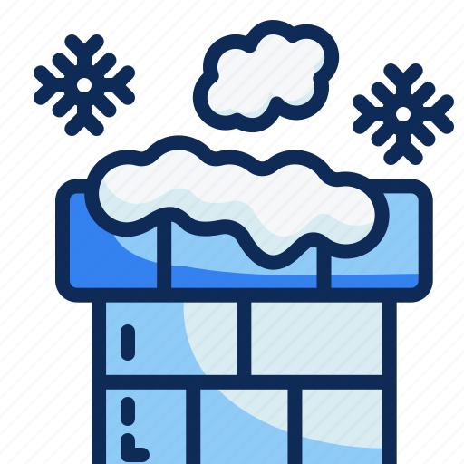 Chimney, winter, snow, furniture, household, top, bricks icon - Download on Iconfinder
