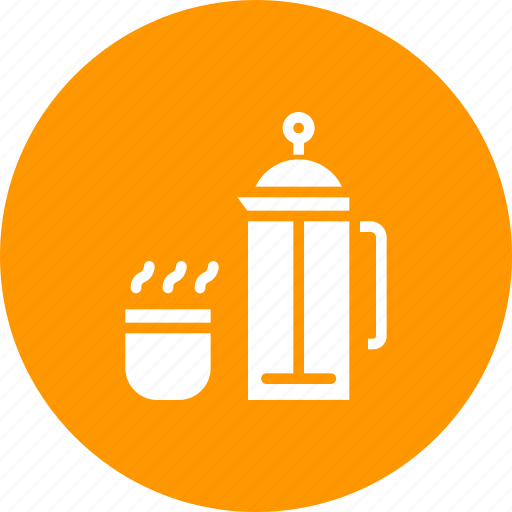 Coffee, cup, drink, flask, hot, presser, thermos icon - Download on Iconfinder