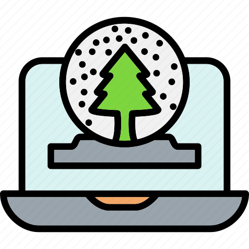 Christmas, tree, online, intertainment, new, year icon - Download on Iconfinder