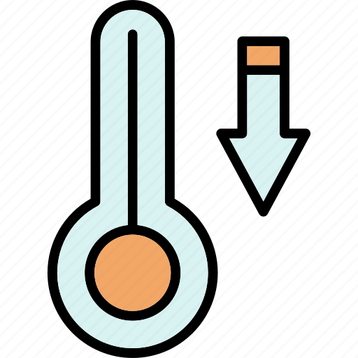 Temperature, thermometer, cold, decrease icon - Download on Iconfinder