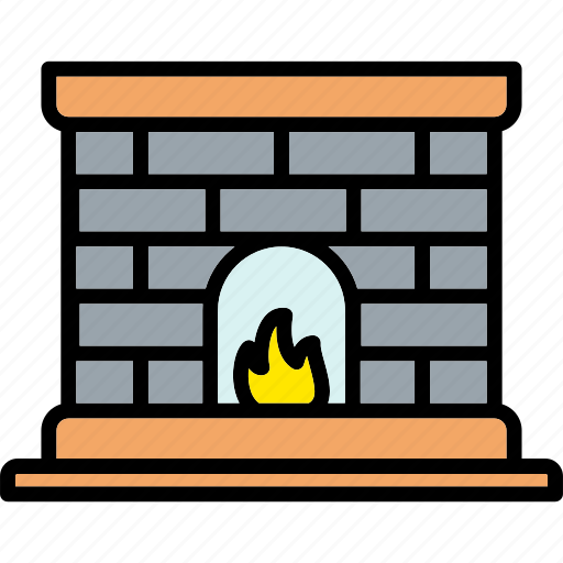 Fireplace, christmas, home, warm icon - Download on Iconfinder