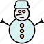 man, snow, snowman, winte 