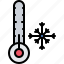 thermometer, temperature, snow, snowflake, cold, winter, nature 
