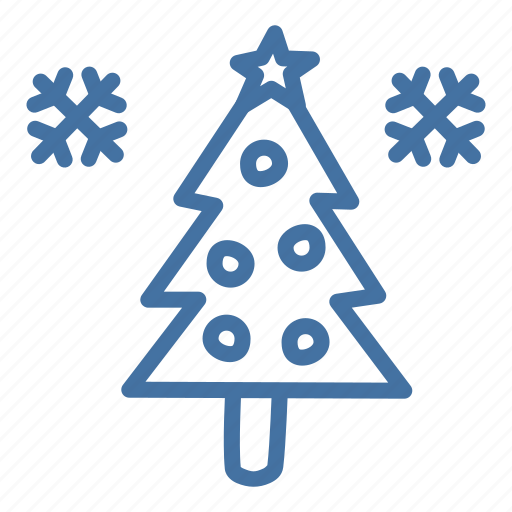 Celebration, christmas, snow, star, tree, winter, hygge icon - Download on Iconfinder