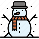 snowman, snow, winter, decoration, christmas, ornament, cold