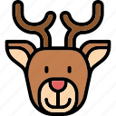 deer, animal, wild, reindeer, zoo, santa, claus, winter