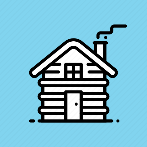Cabin, chimney, cottage, winter, wood, wooden, hygge icon - Download on Iconfinder