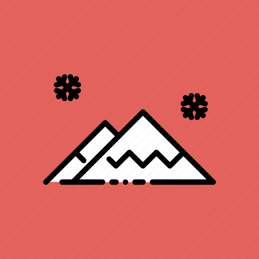 Hills, landscape, mountain, scenery, snow, winter icon - Download on Iconfinder