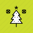 celebration, christmas, snow, star, tree, winter, hygge