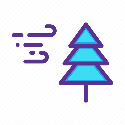 Breeze, christmas, cold, snow, storm, tree, winter icon - Download on Iconfinder