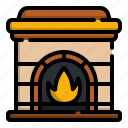 fireplace, warm, winter, chimney, furniture, household, fire