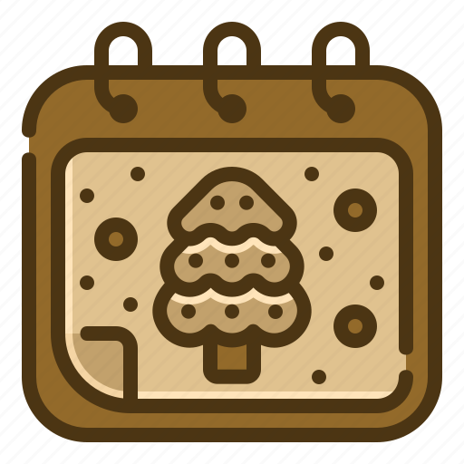 Calendar, christmas, tree, time, date, event, schedule icon - Download on Iconfinder