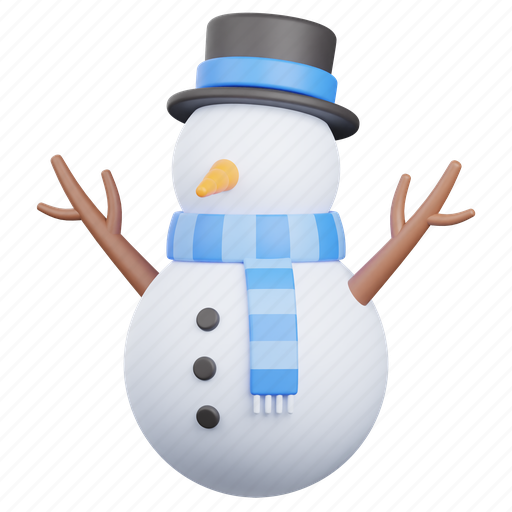 Snowman, snow, ice, hat, cap, scarf, winter icon - Download on Iconfinder