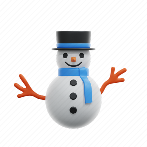Snowman, snow, clause, man, holiday, xmas, santa 3D illustration - Download on Iconfinder