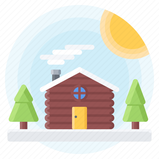 Christmas, house, new, sun, tree, winter, year icon - Download on Iconfinder