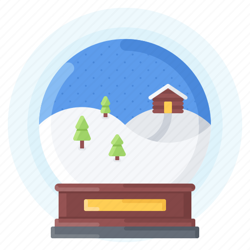 Ball, christmas, house, snow, snowfall, tree, winter icon - Download on Iconfinder