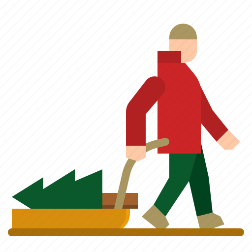 Pine, christmas, xmas, buy, sled icon - Download on Iconfinder
