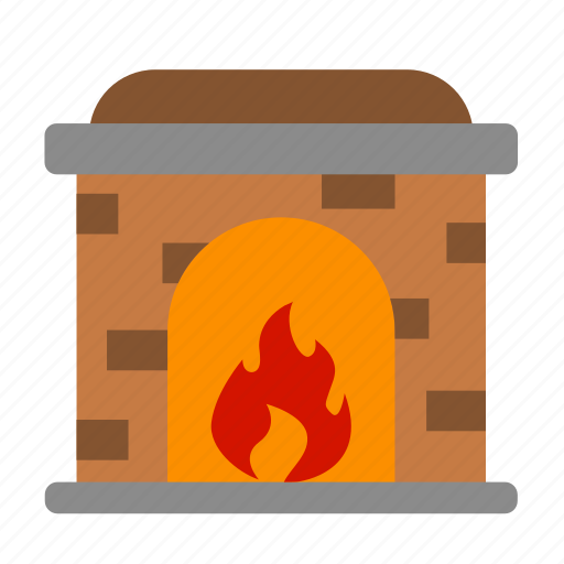 Fire, fire place, warm, winter, home, christmas, furniture icon - Download on Iconfinder