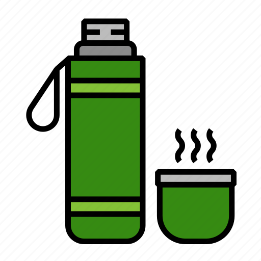 Bottle, drinking water, flask, thermo, thermos, vacuum, water icon - Download on Iconfinder