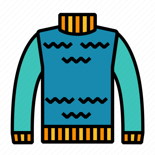 Clothes, knitwear, sweater, winter, knitting, turtlenecks, fashion icon - Download on Iconfinder