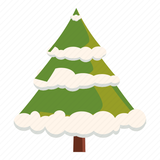 Branch, cartoon, christmas, fir, fur, snow, tree icon - Download on Iconfinder
