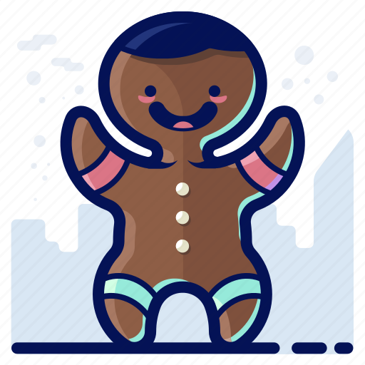 Christmas, cookie, gingerbread, man, snack icon - Download on Iconfinder