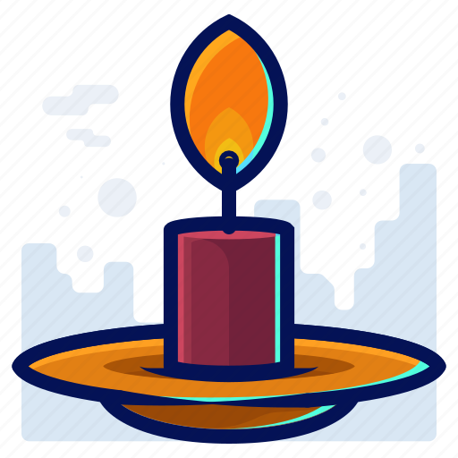 Candle, christmas, decoration, fire, flame icon - Download on Iconfinder