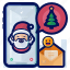 christmas, digital, envelope, greetings, phone, smartphone 