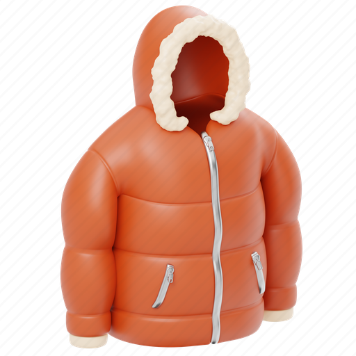 Winter, jacket, christmas, outfit, xmas, fashion, lifestyle 3D illustration - Download on Iconfinder