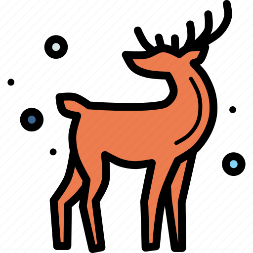 Christmas, deer, new year, rein, rudolph, santa, winter icon - Download on Iconfinder
