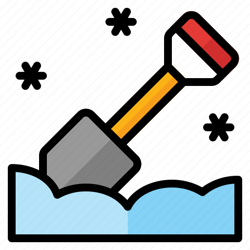 Shovel, now, digging, remove, snow, clearing, winter icon - Download on Iconfinder