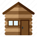 cabin, lodge, cottage, wood, building, home, winter, christmas