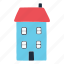 house, building, residential, home, real estate, town, blue house 