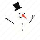 winter, snow, cold, christmas, snowman, decoration, ornament