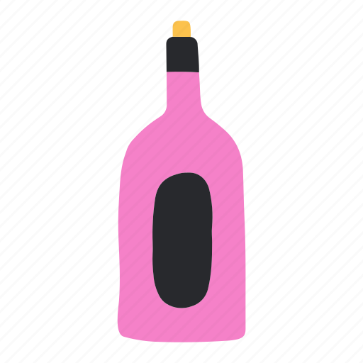 Wine bottle, wine, bottle, alcohol, drink, celebration, party icon - Download on Iconfinder