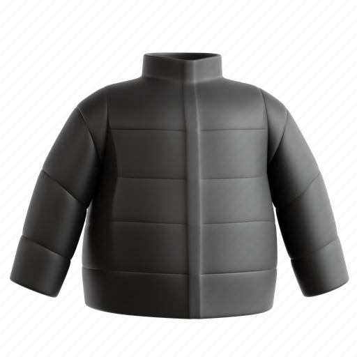 Jacket, quilted jacket, cold-weather quilted coat, stylish quilted outerwear, winter fashion, winter outwear, 3d icon 3D illustration - Download on Iconfinder