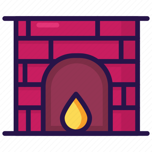 Chimney, fireplace, room, warm icon - Download on Iconfinder