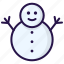 snowman, winter 