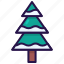 christmas tree, evergreen, forest, plan, winter, xmas 