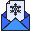 email, mail, winter, invitation, envelope