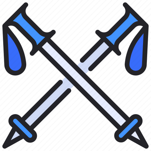 Ski, poles, winter, sports, holiday icon - Download on Iconfinder