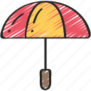 brolly, december, holidays, umbrella, winter