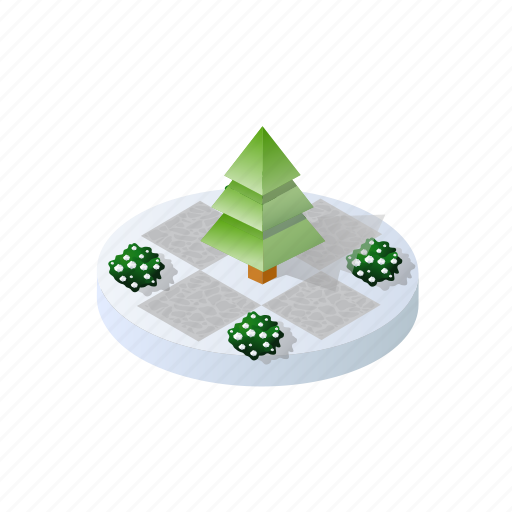 Christmas, forest, holidays, isometric, landscape, tree, winter icon - Download on Iconfinder