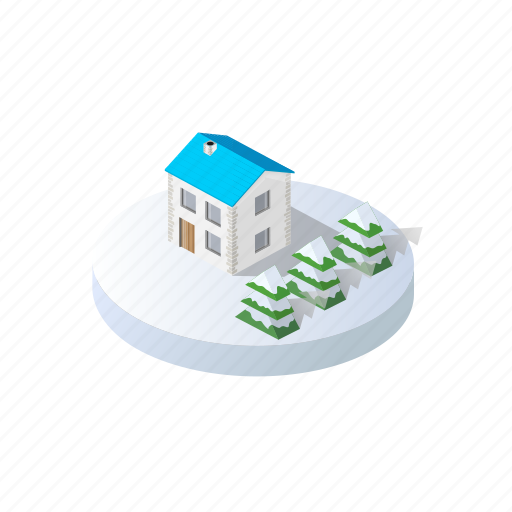 Christmas, forest, holidays, home, isometric, landscape, winter icon - Download on Iconfinder
