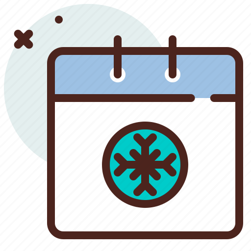 Calendar, winter, holidays, snow icon - Download on Iconfinder